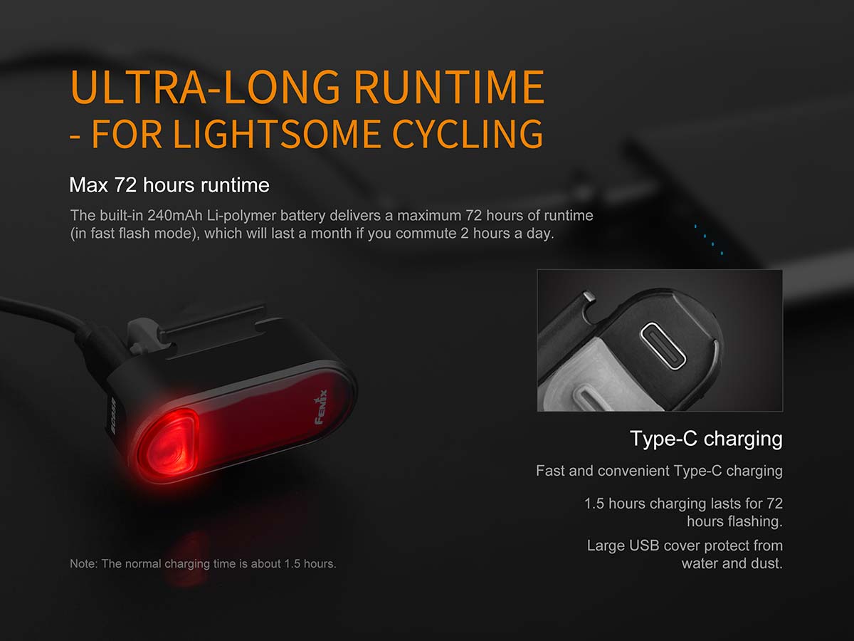 bc05r bike taillight rechargeable