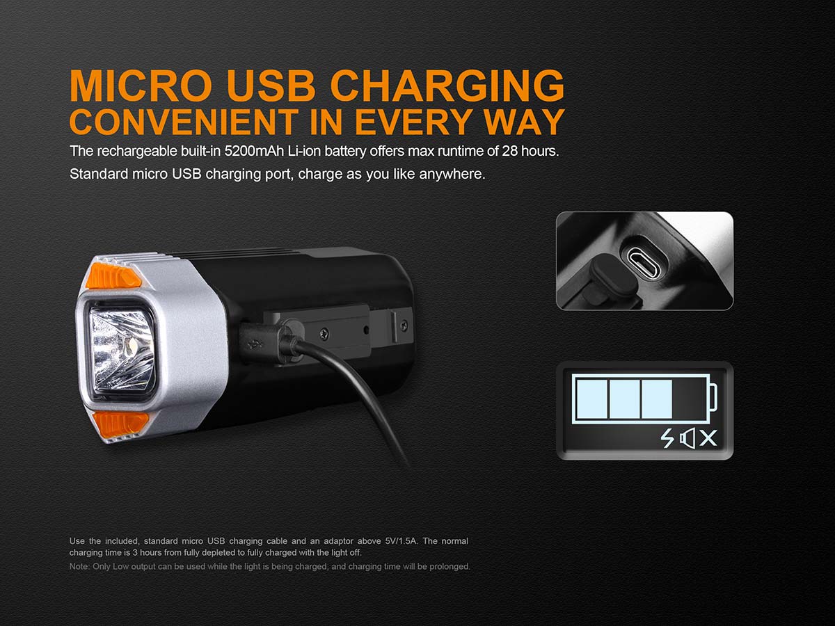 fenix bc35r bike light usb rechargeable