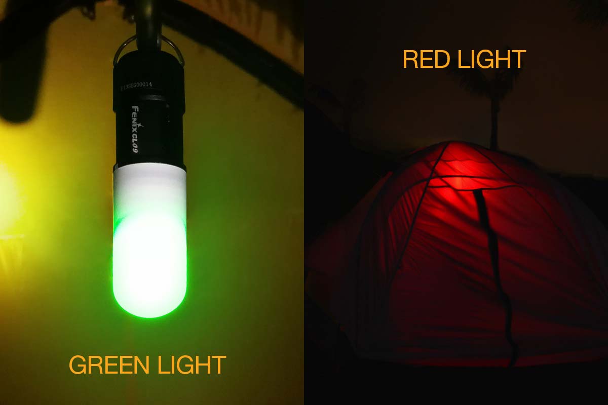 Fenix CL09 Lantern green led red led light