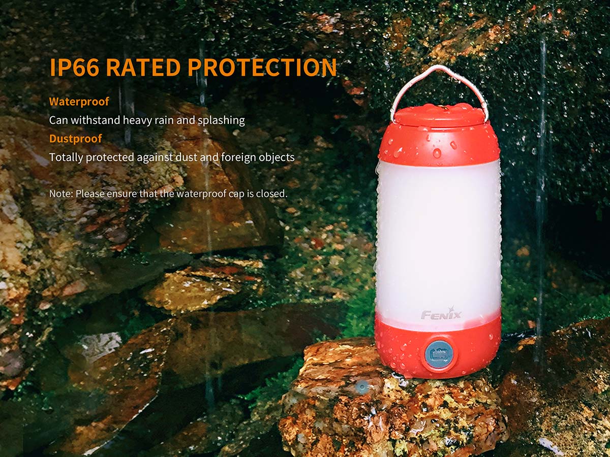 fenix cl26r rechargeable lantern rain resistant