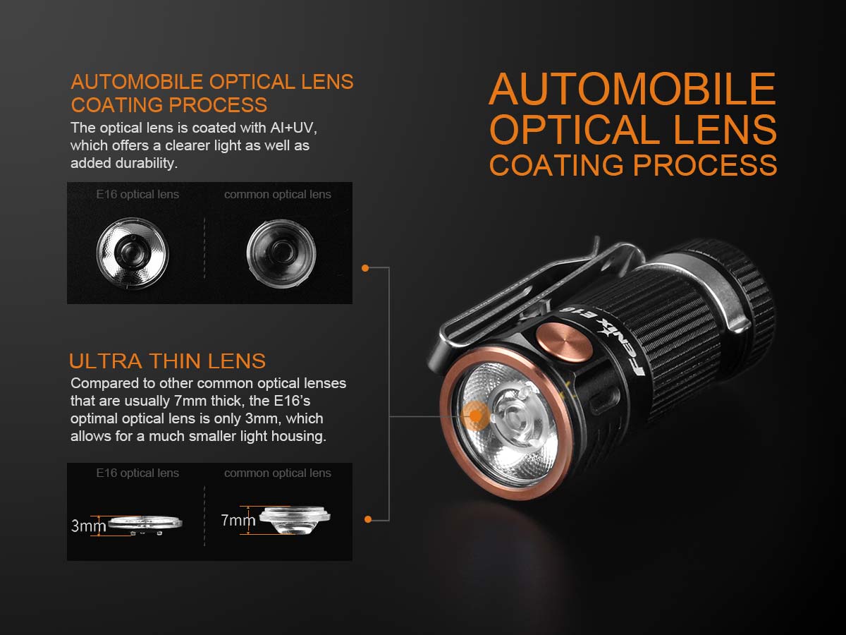 fenix e16 flashlight Fenix E16 EDC Flashlight - DISCONTINUED
