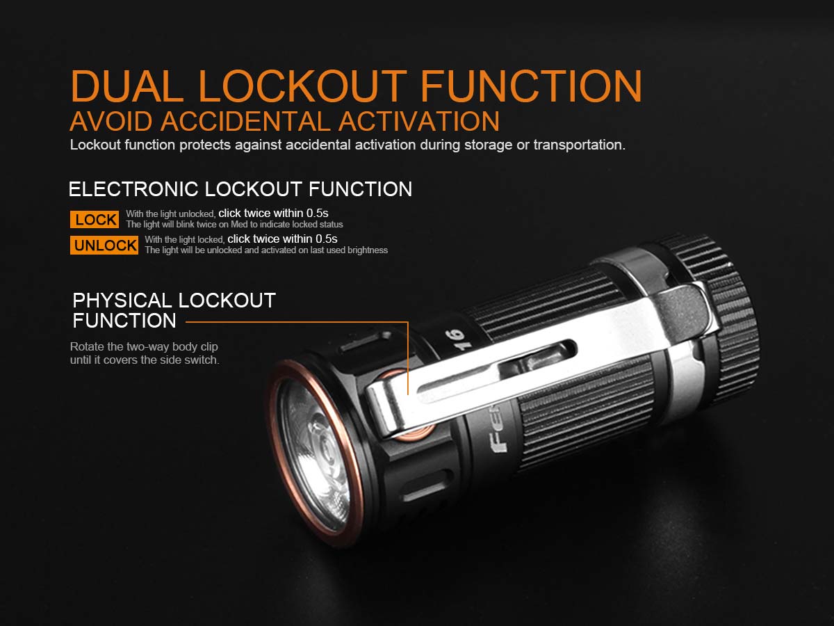 Fenix E16 EDC Flashlight - DISCONTINUED - Fenix Lighting
