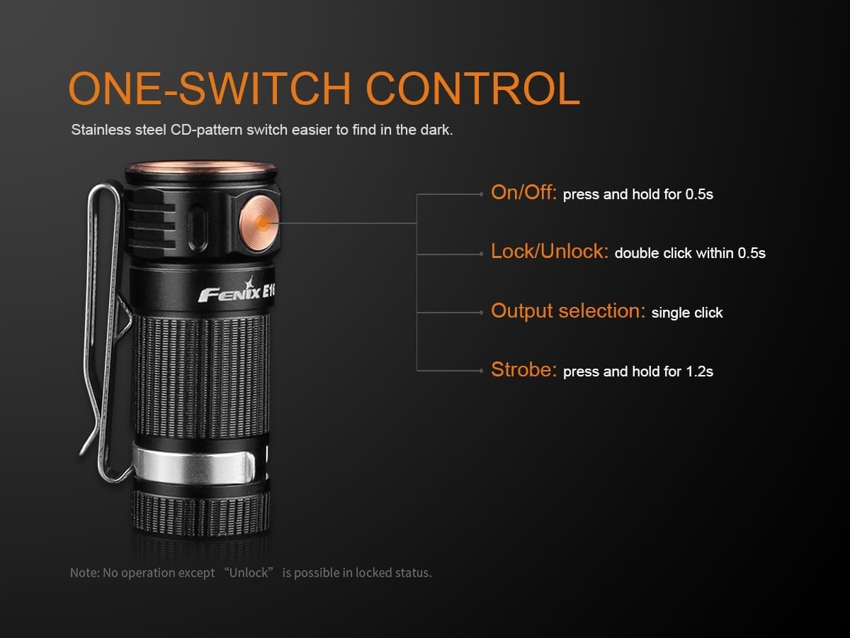 fenix e16 flashlight battery Fenix E16 EDC Flashlight - DISCONTINUED