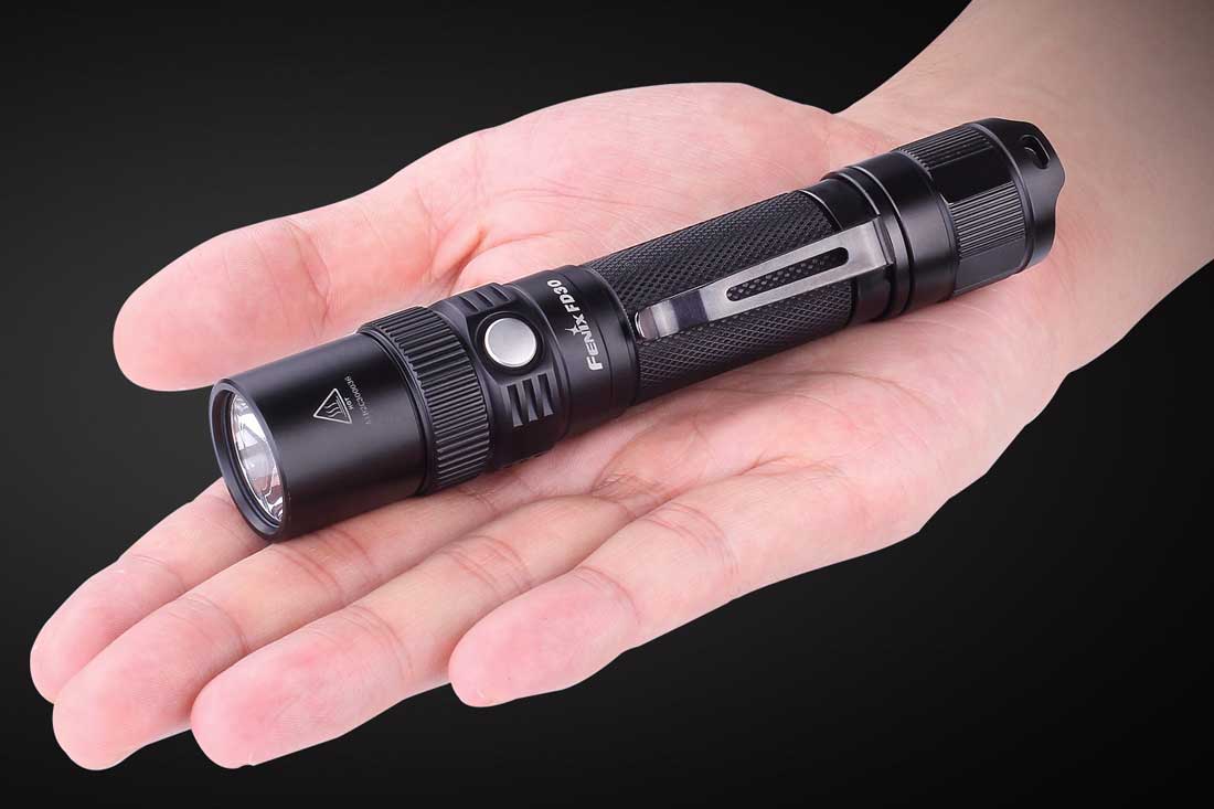 fenix fd30 focusable flashlight size