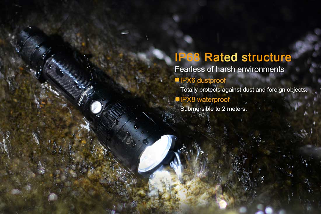 fenix fd41 flashlight waterproof dustproof