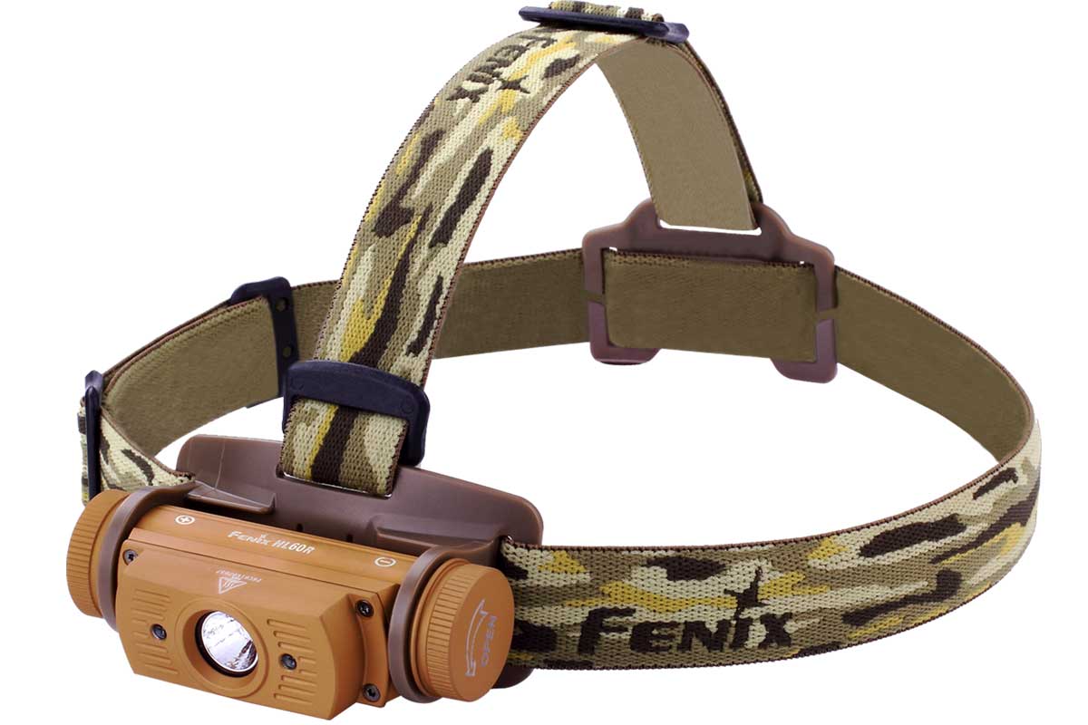 fenix hl60r rechargeable headlamp desert tan