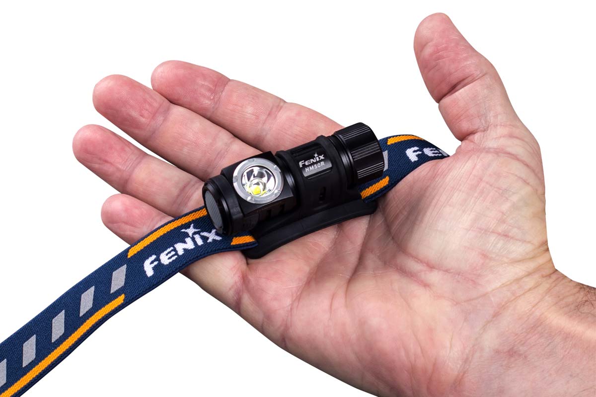Fenix HM50R rechargeable headlamp compact size