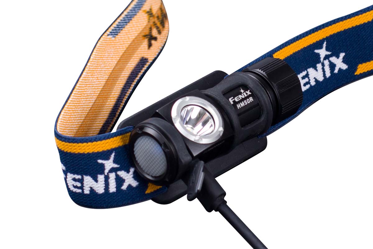 Fenix HM50R rechargeable headlamp micro usb cable