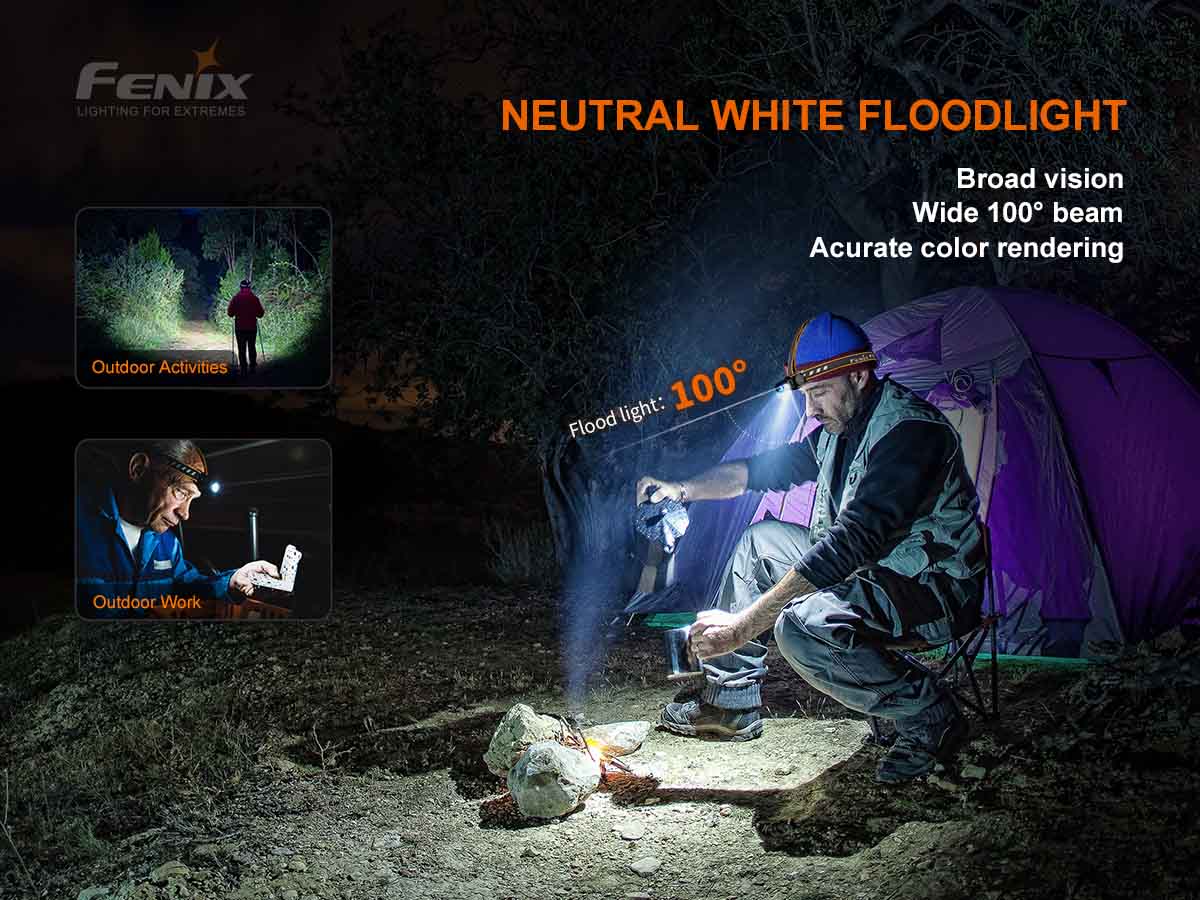 fenix hm60r headlamp neutral floodlight