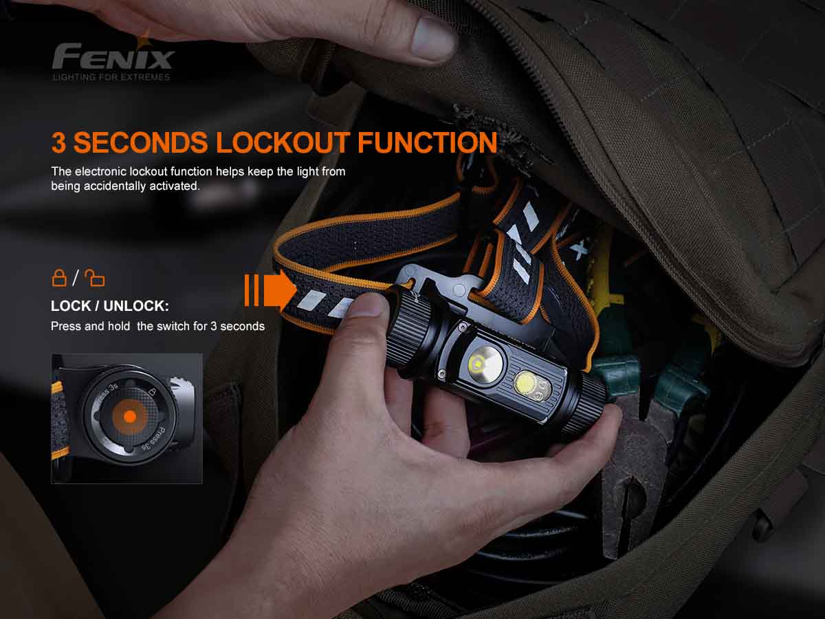 fenix hm70r headlamp lockout