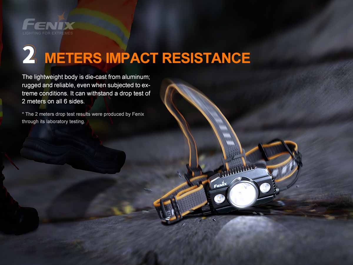 fenix hp30r headlamp impact resistant