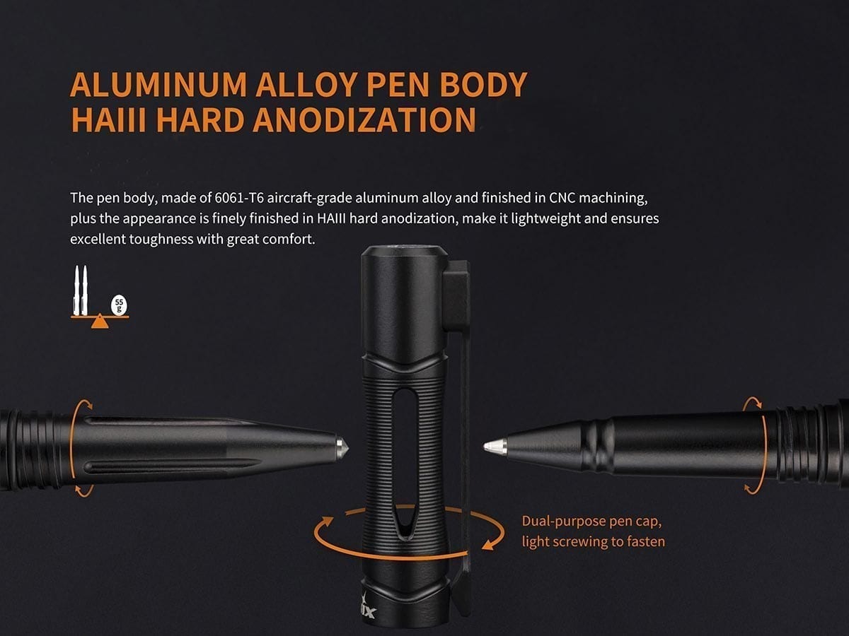 fenix halberd aluminum tactical pen alloy