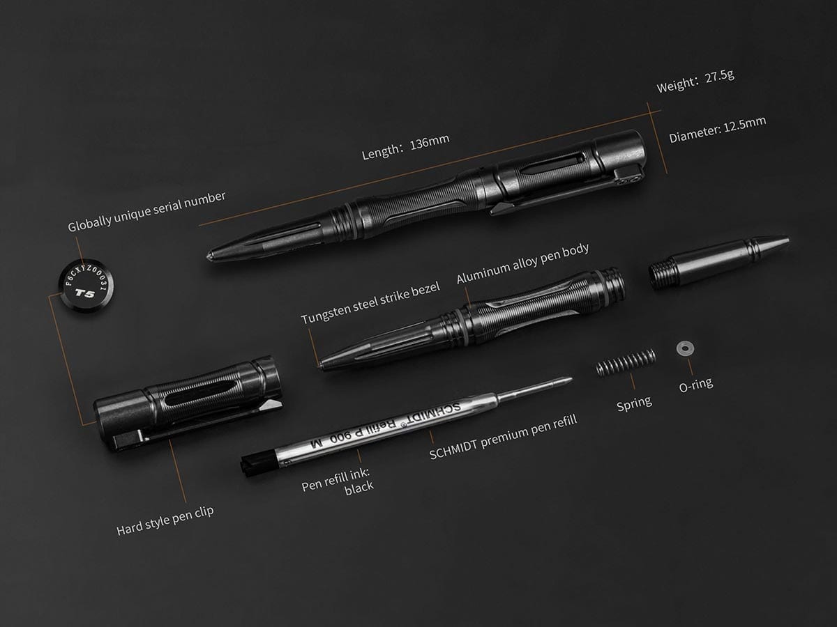 fenix halberd aluminum tactical pen specifications