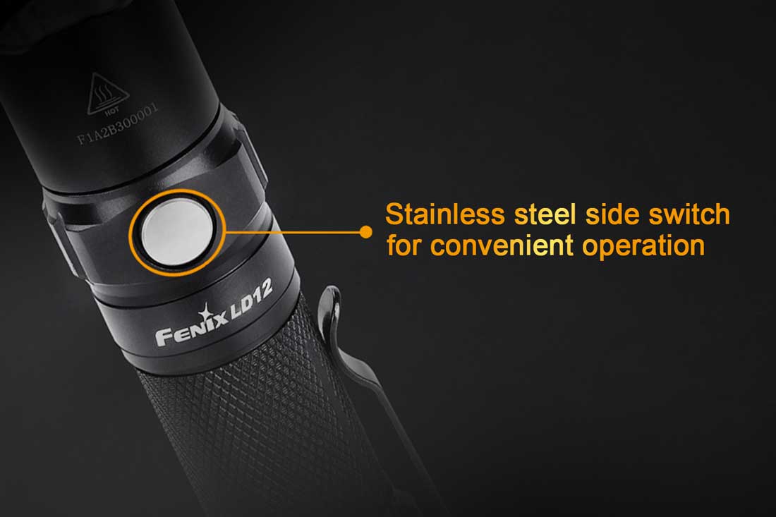 fenix ld12 flashlight side switch