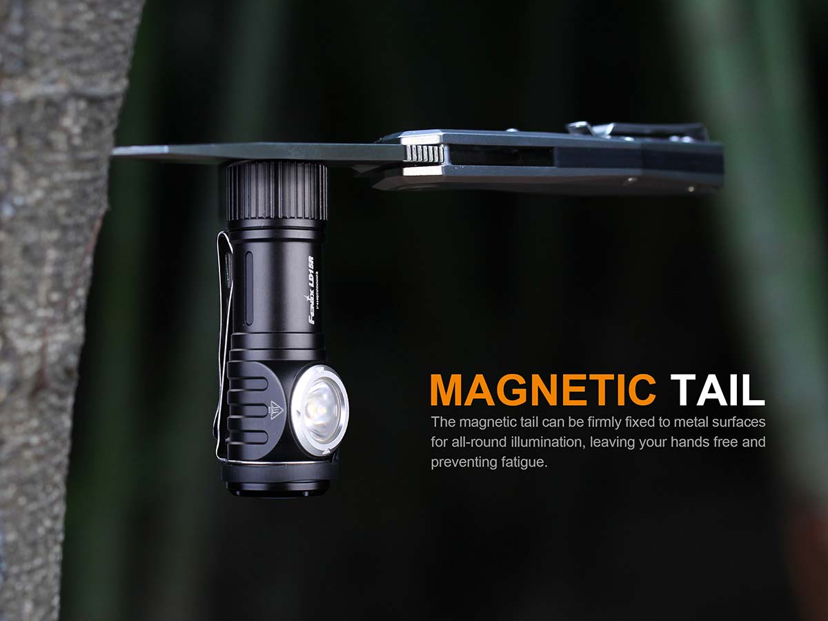 fenix 90 degree flashlight Fenix LD15R USB Rechargeable Right Angle Flashlight - DISCONTINUED