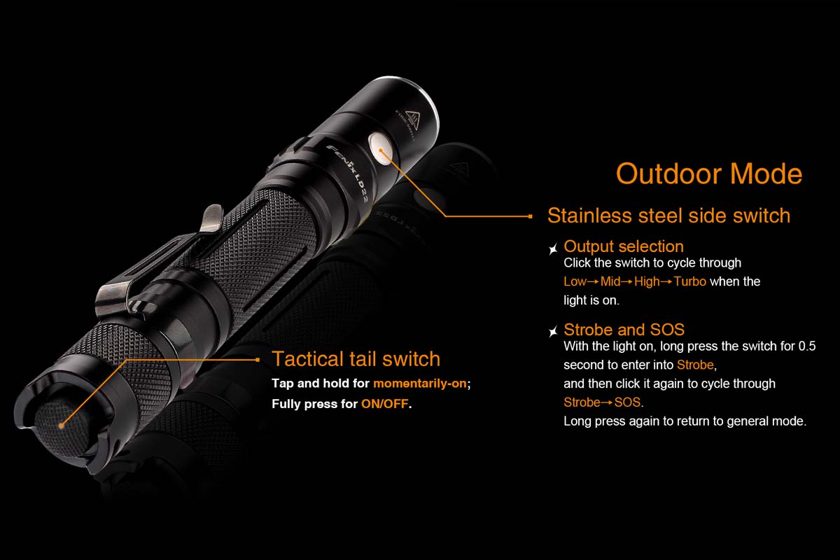 Fenix LD22 Flashlight Outdoor Mode