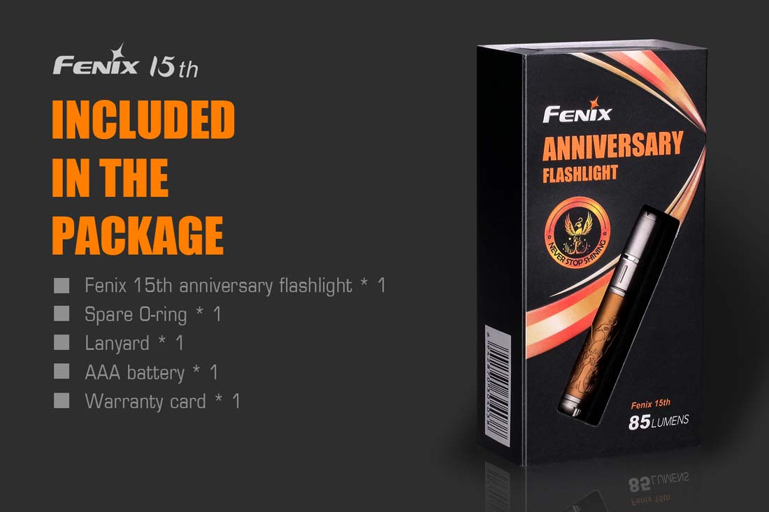 fenix 15th anniversary edition flashlight Fenix 15th Anniversary Edition Flashlight