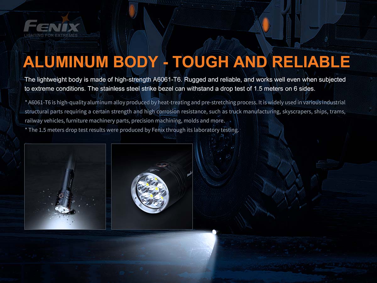 Fenix LR35R flashlight aluminum
