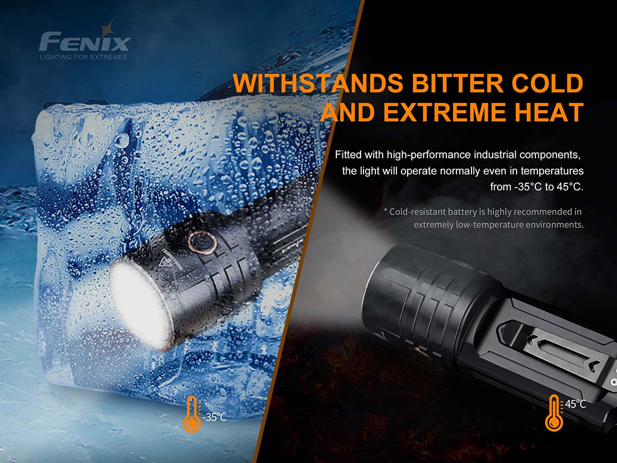 Fenix LR35R flashlight temp