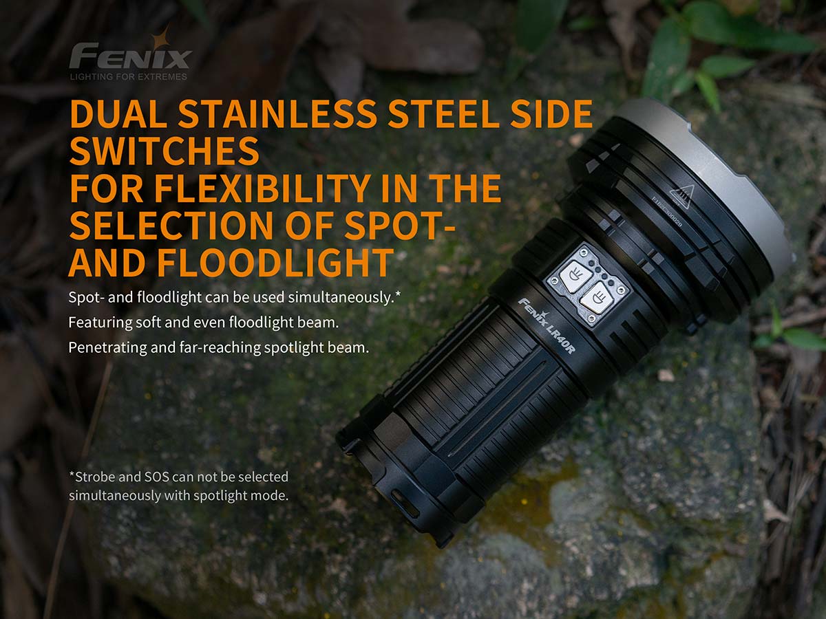 fenix lr40r flashlight switches