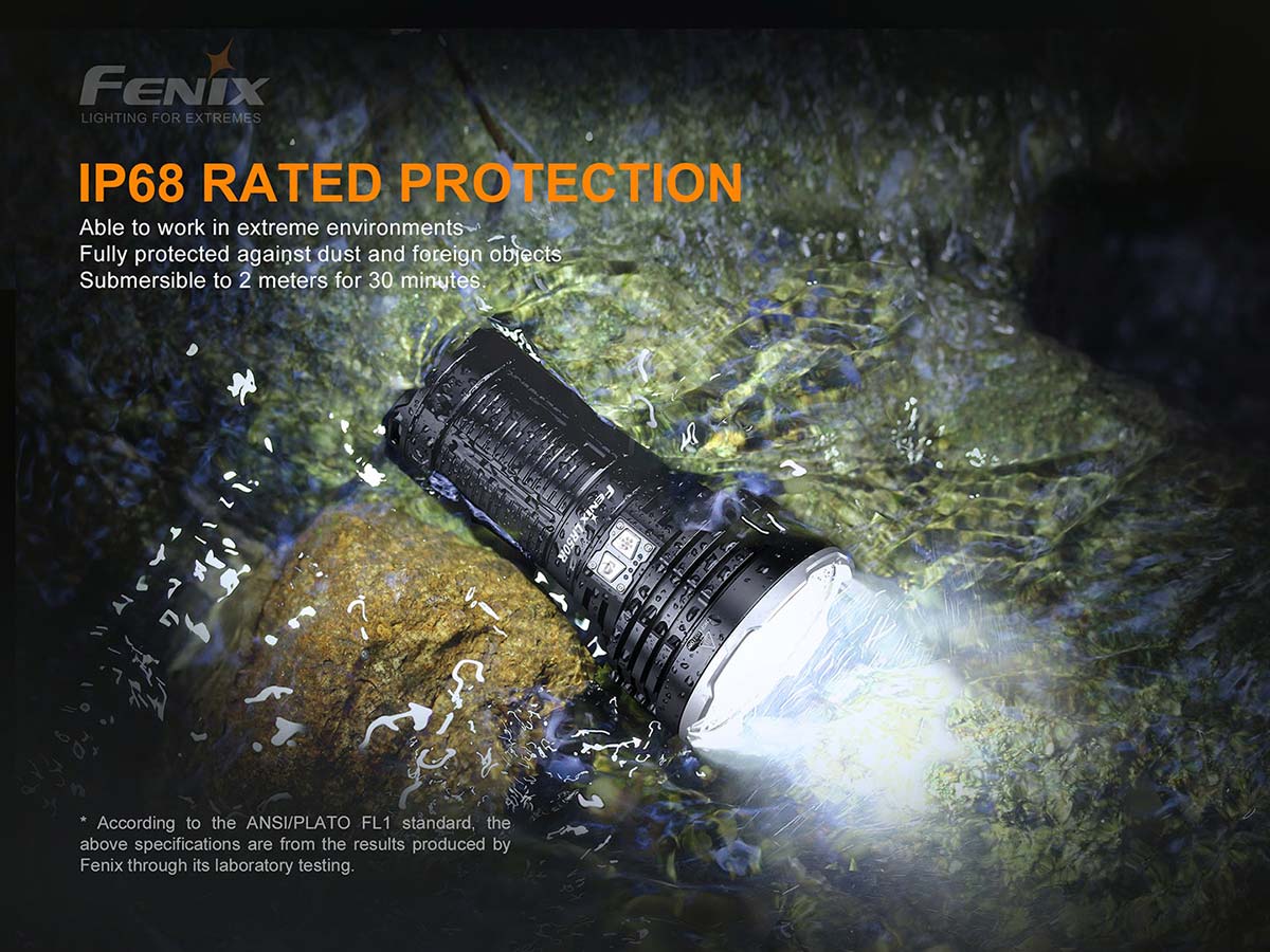 fenix lr50r flashlight waterproof