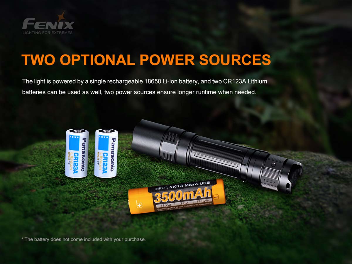 fenix pd32 flashlight battery