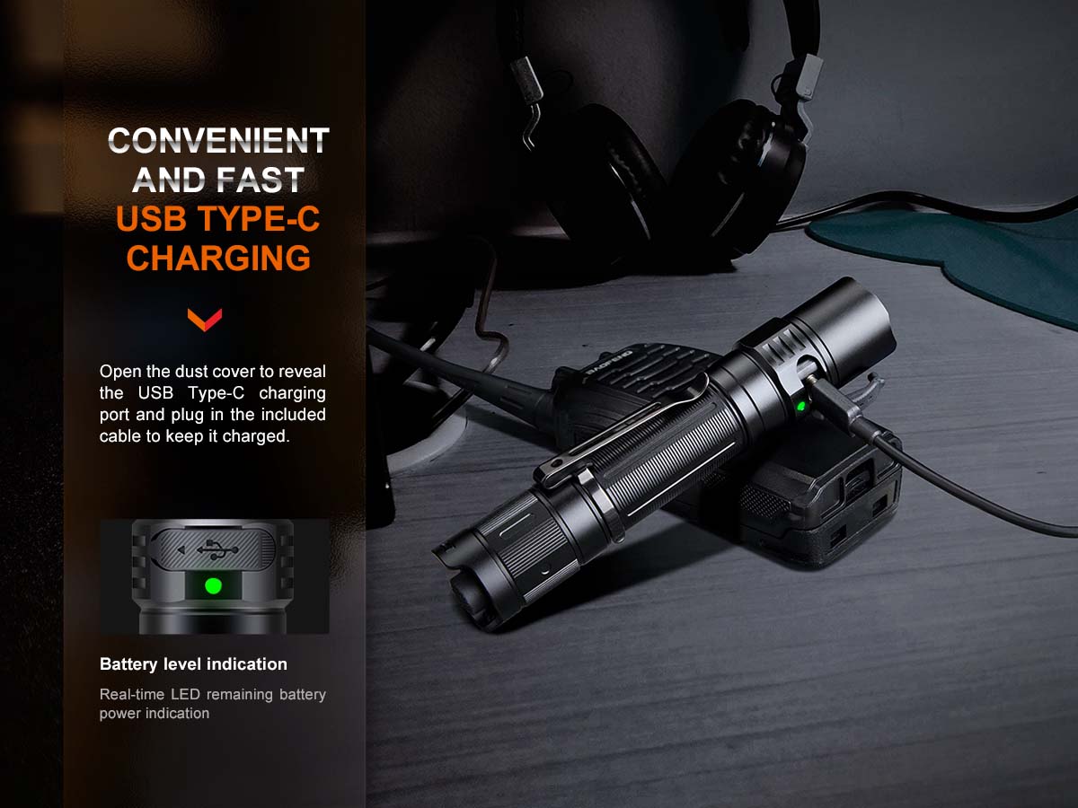 fenix flashlight charging instructions Fenix PD35R Rechargeable Flashlight