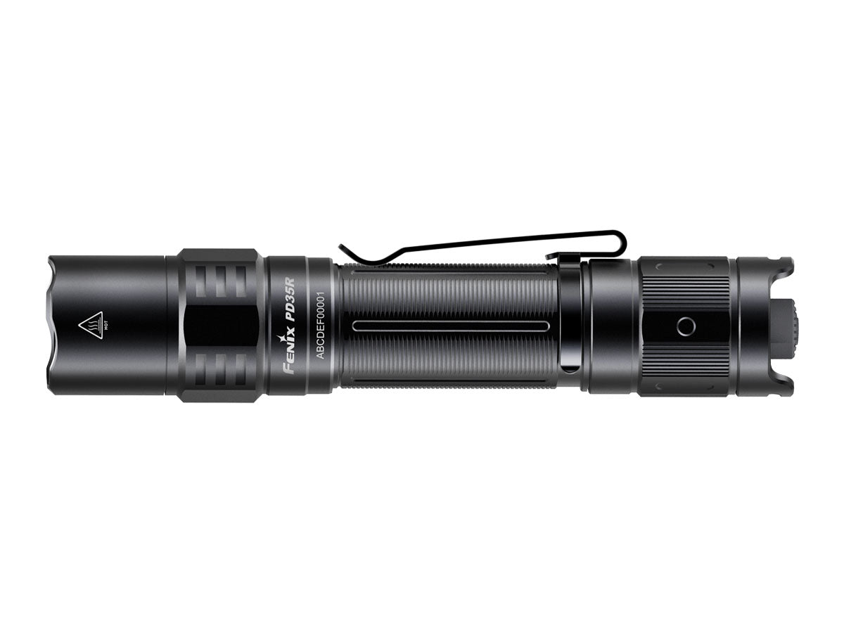 fenix pd35r rechargeable flashlight side view