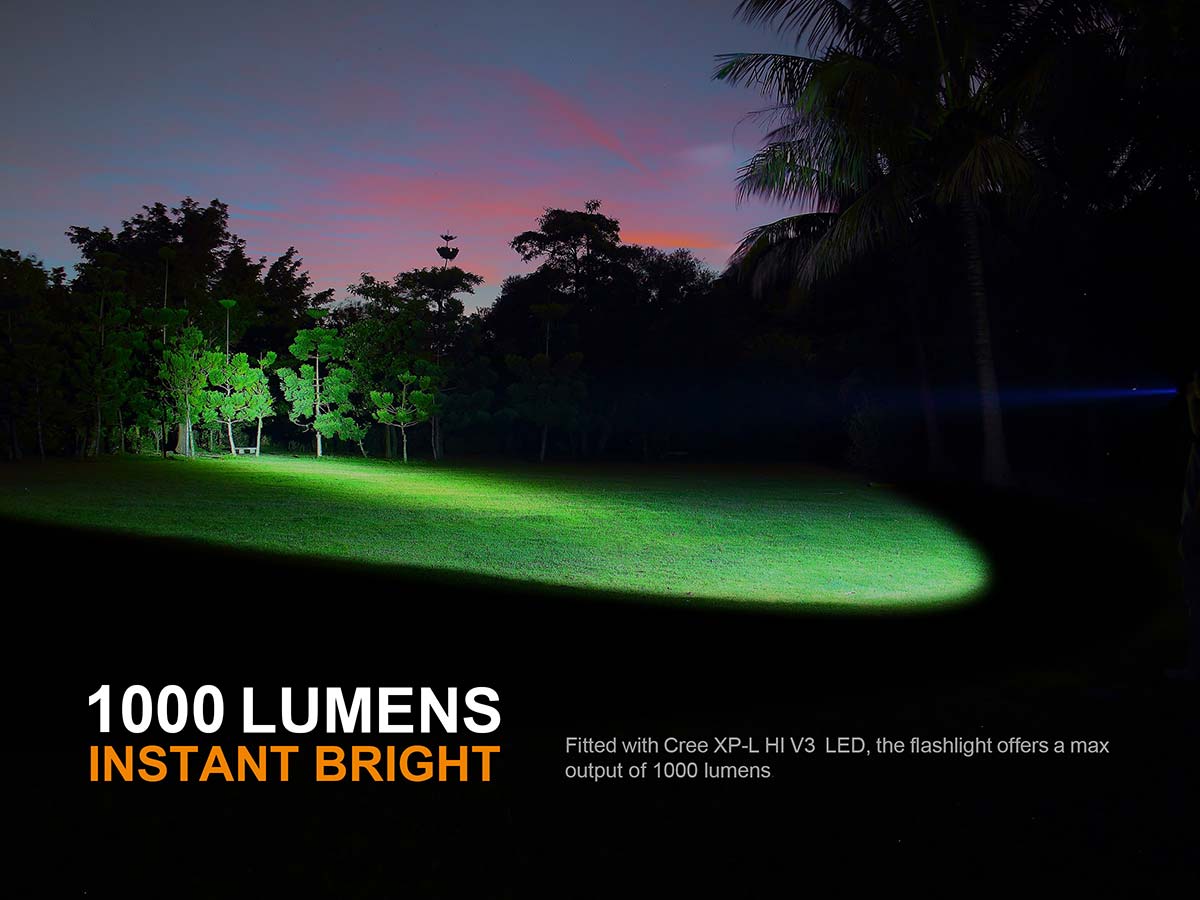 fenix 1000 lumens flashlight Fenix PD35 V2.0 LED Flashlight - 1000 Lumen - Waterproof Flashlight