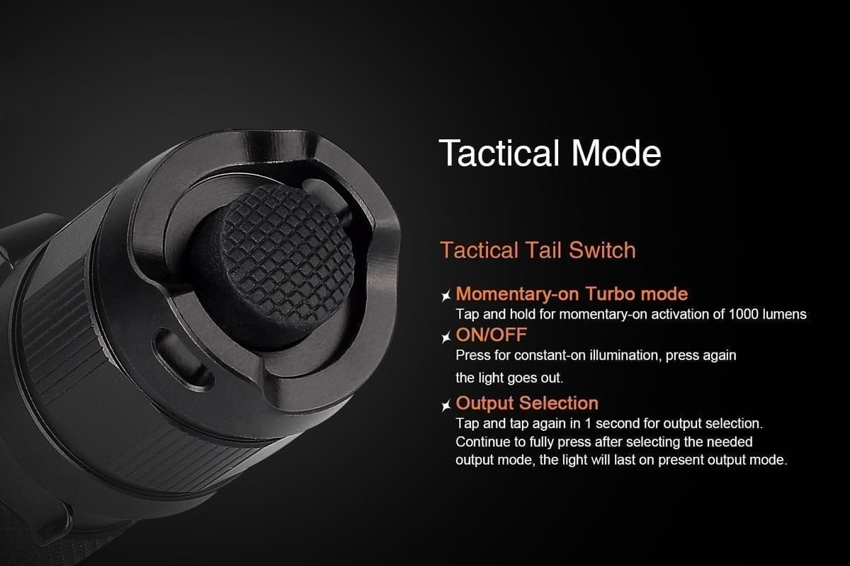 Fenix PD35 TAC Flashlight: Tactical Mode