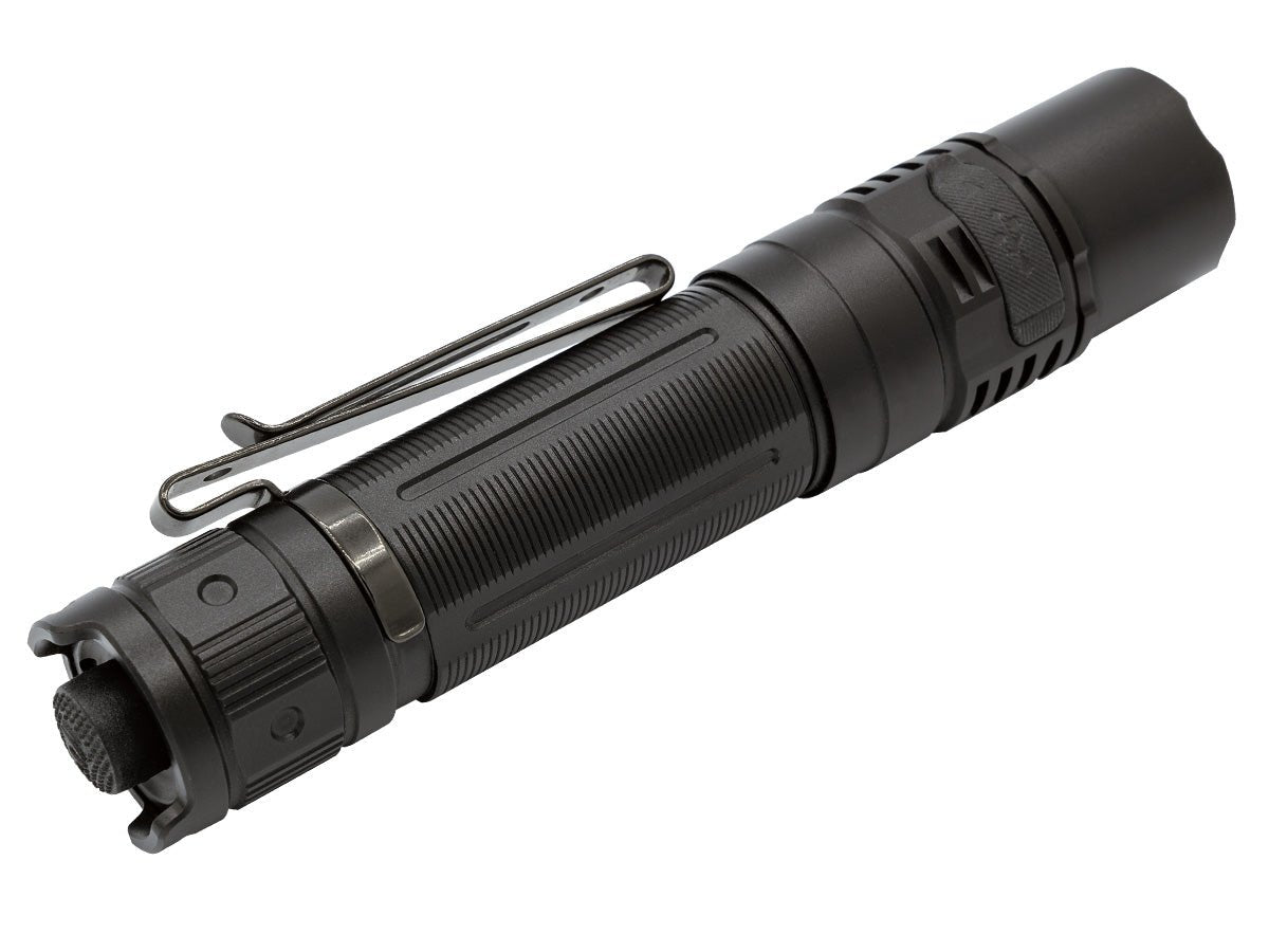fenix pd36r v2.0 rechargeable flashlight back view