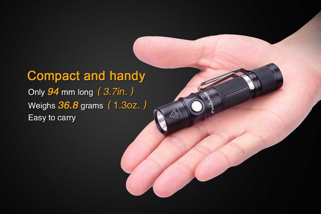 Fenix RC05 Rechargeable Flashlight compact size