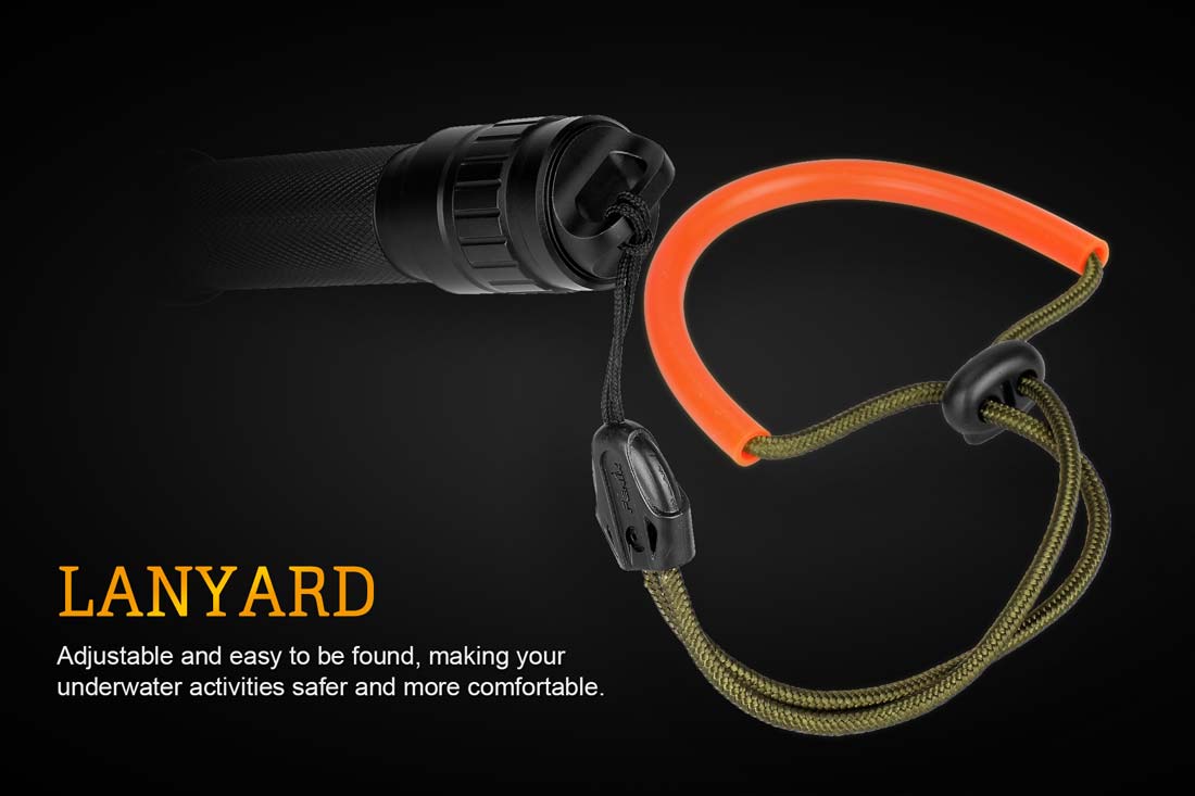 fenix sd20 diving flashlight premium lanyard