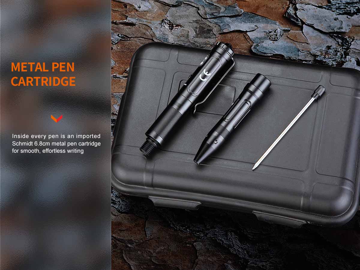 fenix t6 penlight pen flashlight schmidt ink cartridge