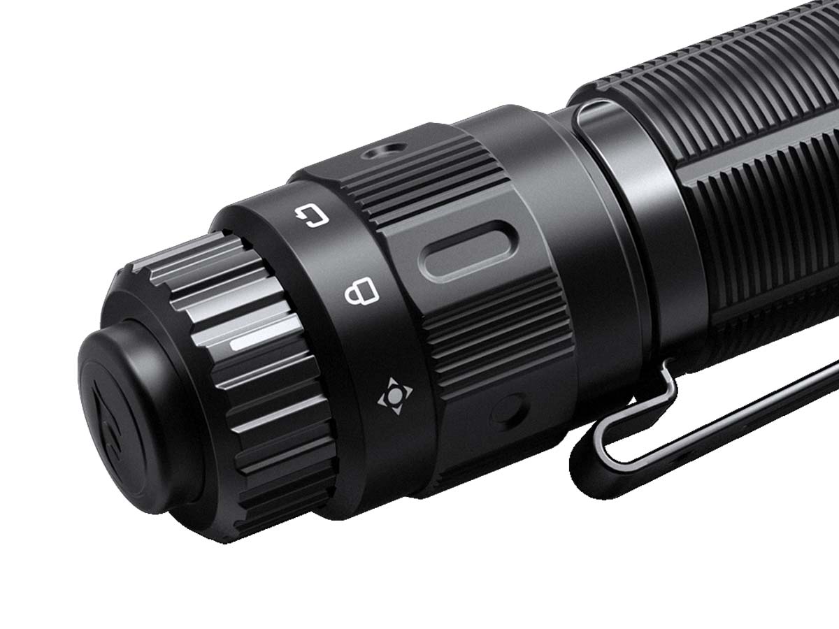 Fenix TK11 TAC Flashlight tail switch