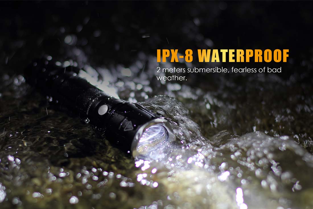 fenix tk15UE tactical flashlight waterproof