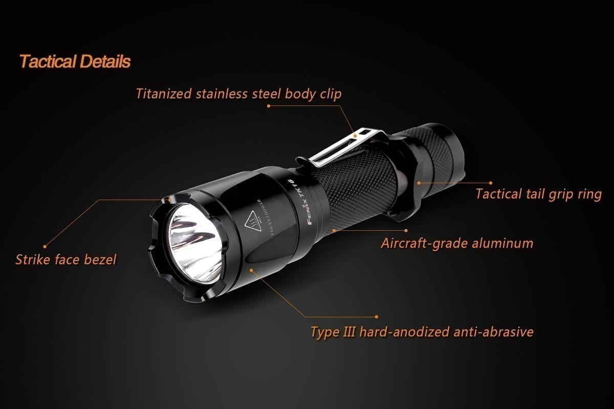 Fenix TK16 Flashlight Tactical Details