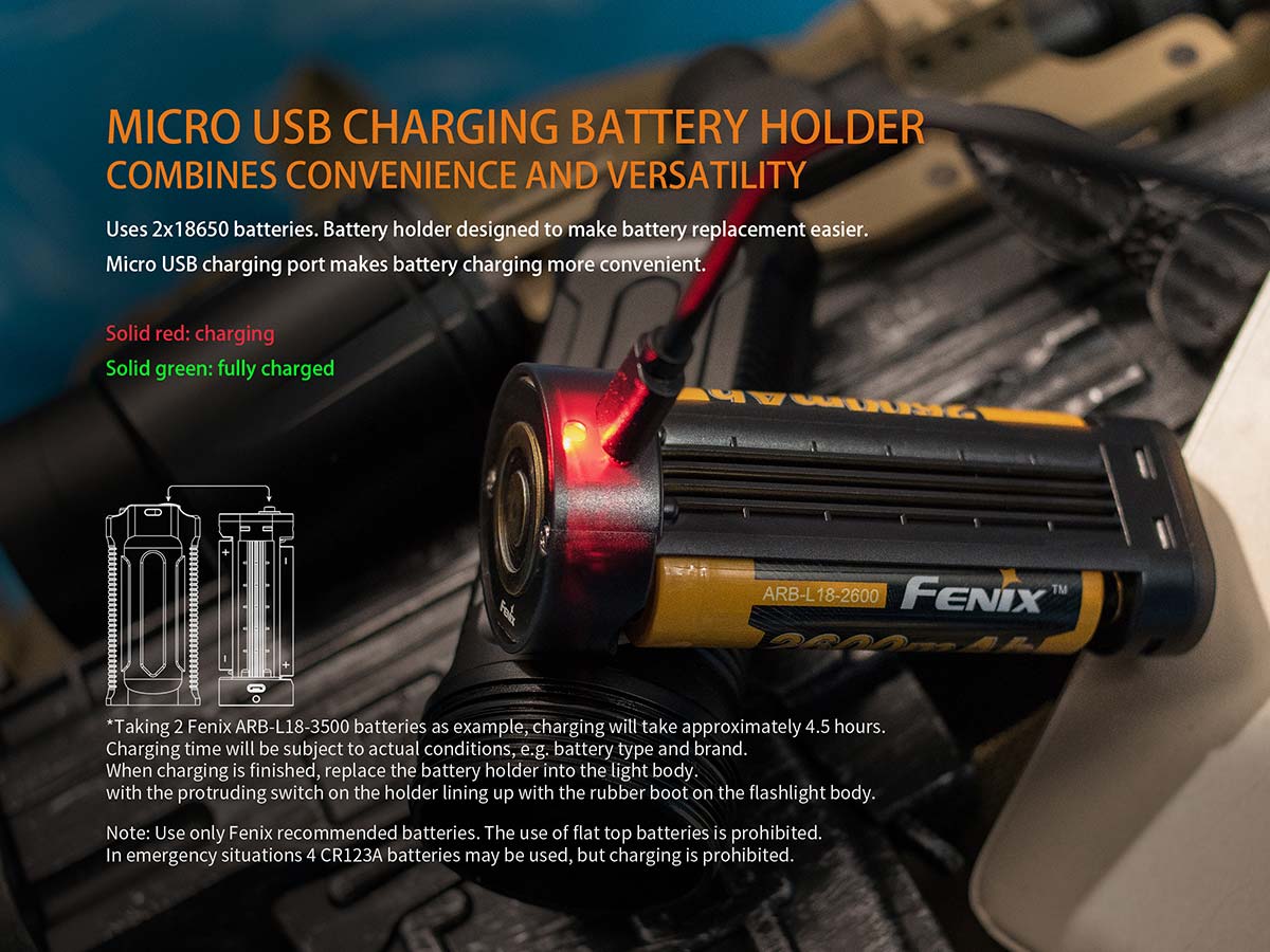 fenix tk35 flashlight 2018 upgrade rechargeable