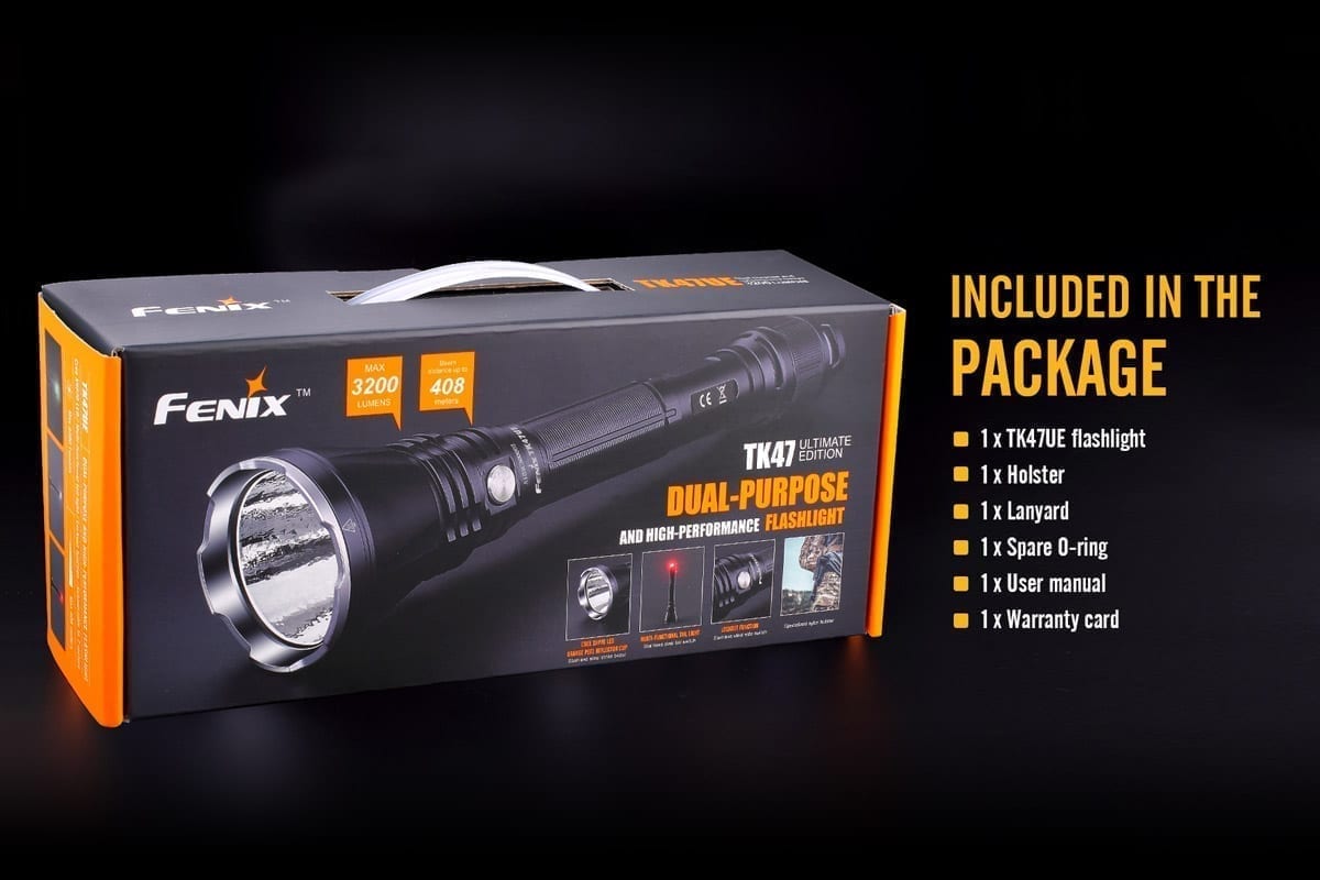 fenix tk47ue flashlight package