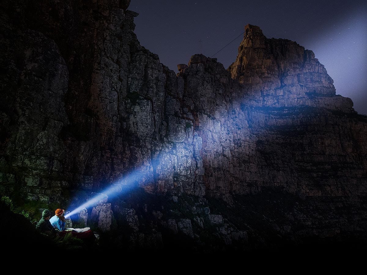 fenix tk75 flashlight beam