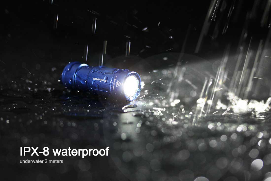 fenix uc02 keychain rechargeable flashlight waterproof