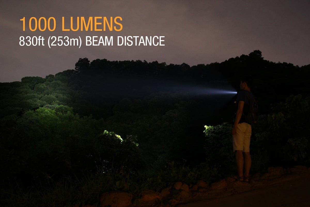 fenix uc30 rechargeable flashlight lumens