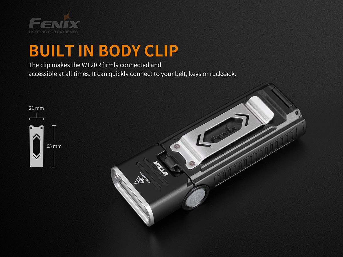 Fenix WT20R Flashlight belt clip
