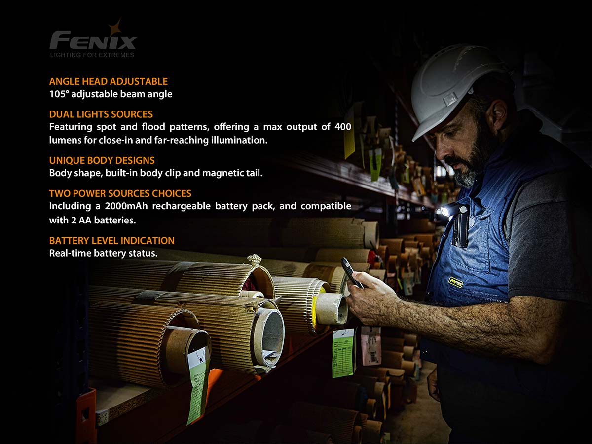 Fenix WT20R Flashlight features