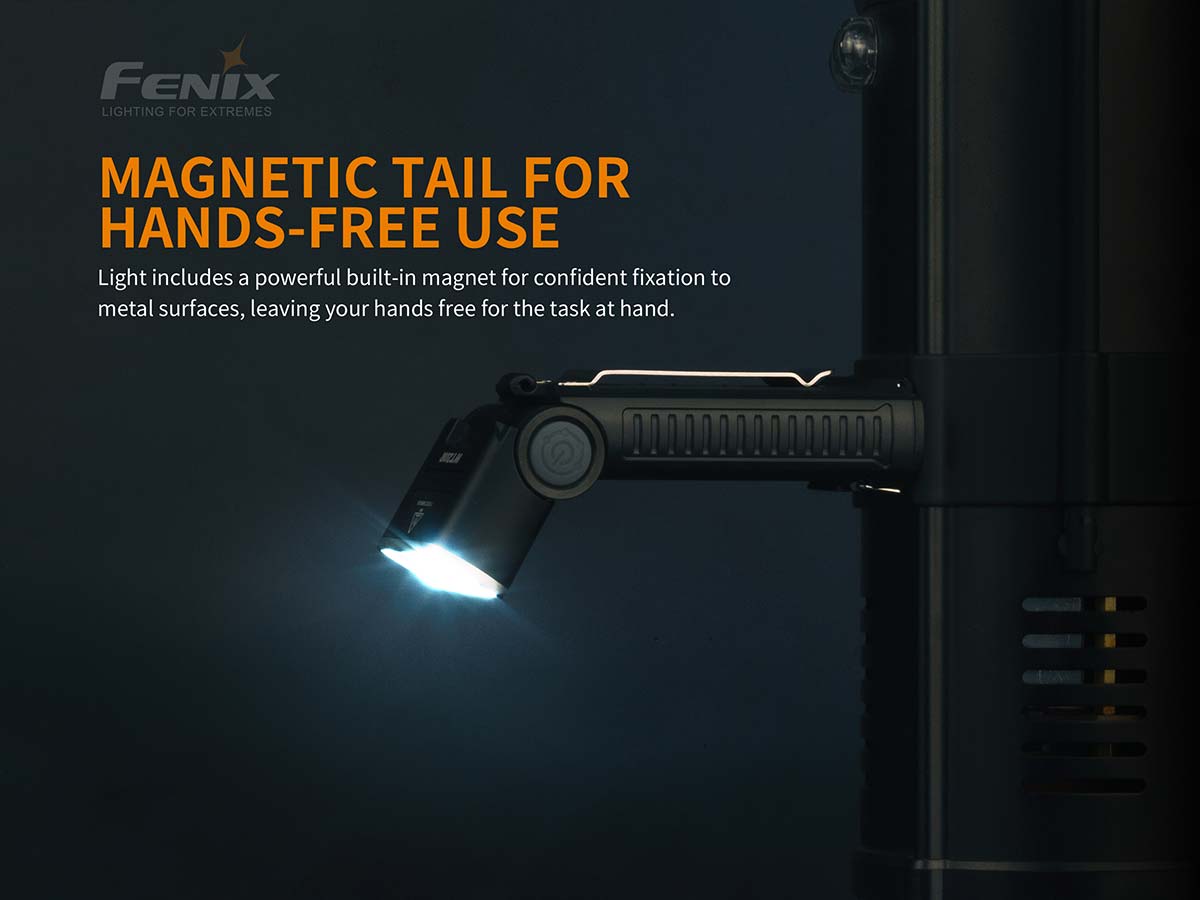 Fenix WT20R Flashlight magnetic tail