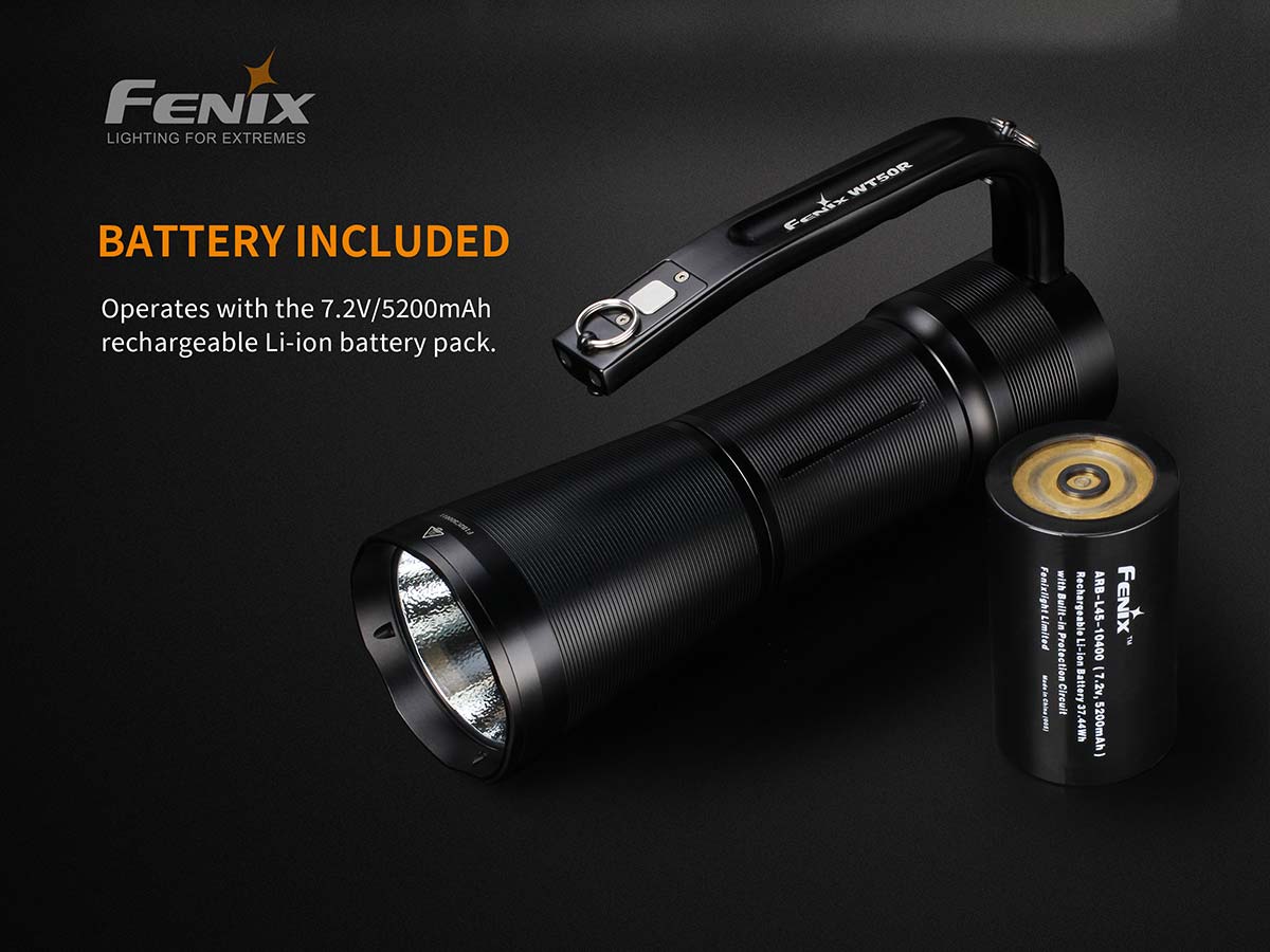 Fenix WT50R flashlight battery