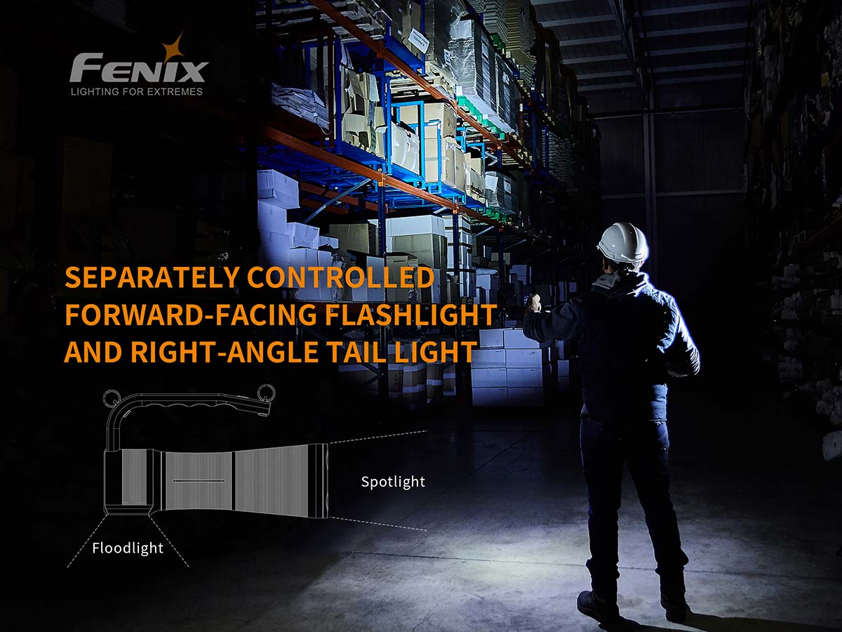 Fenix WT50R flashlight two lights