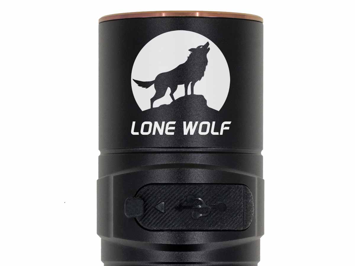 personalized custom engraved fenix lr30r rechargeable flashlight