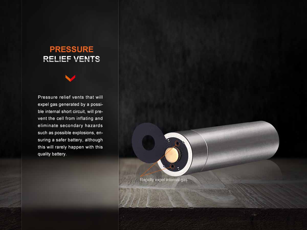 pressure relief vents fenix arb-l14-1050 li-ion battery