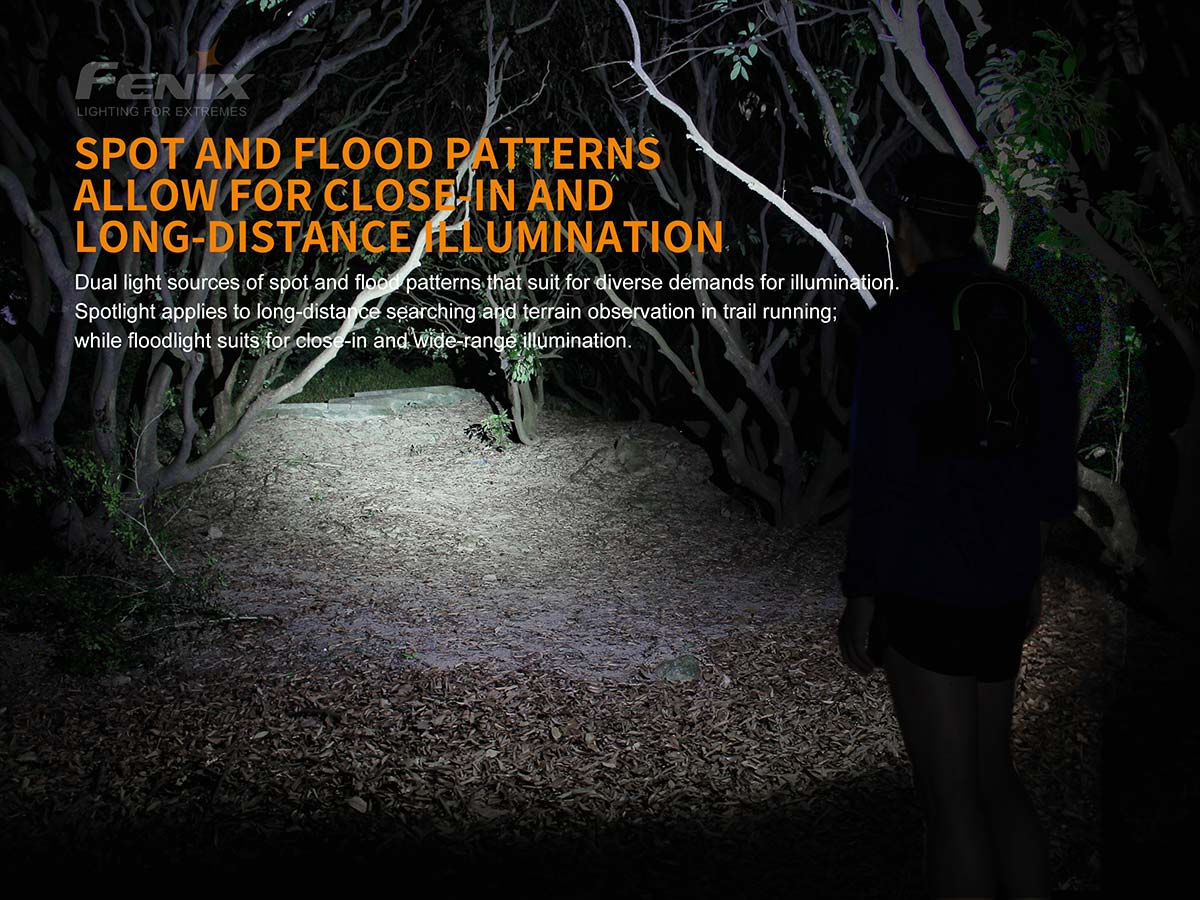 fenix hl18rw headlamp spotlight floodlight